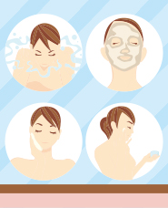 Skin care of illustration 