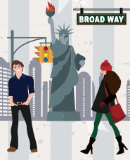 New York illustrations material