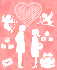 Valentine White Day Silhouette