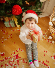 家族で過ごすクリスマス写真