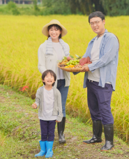 田舎の家族の写真