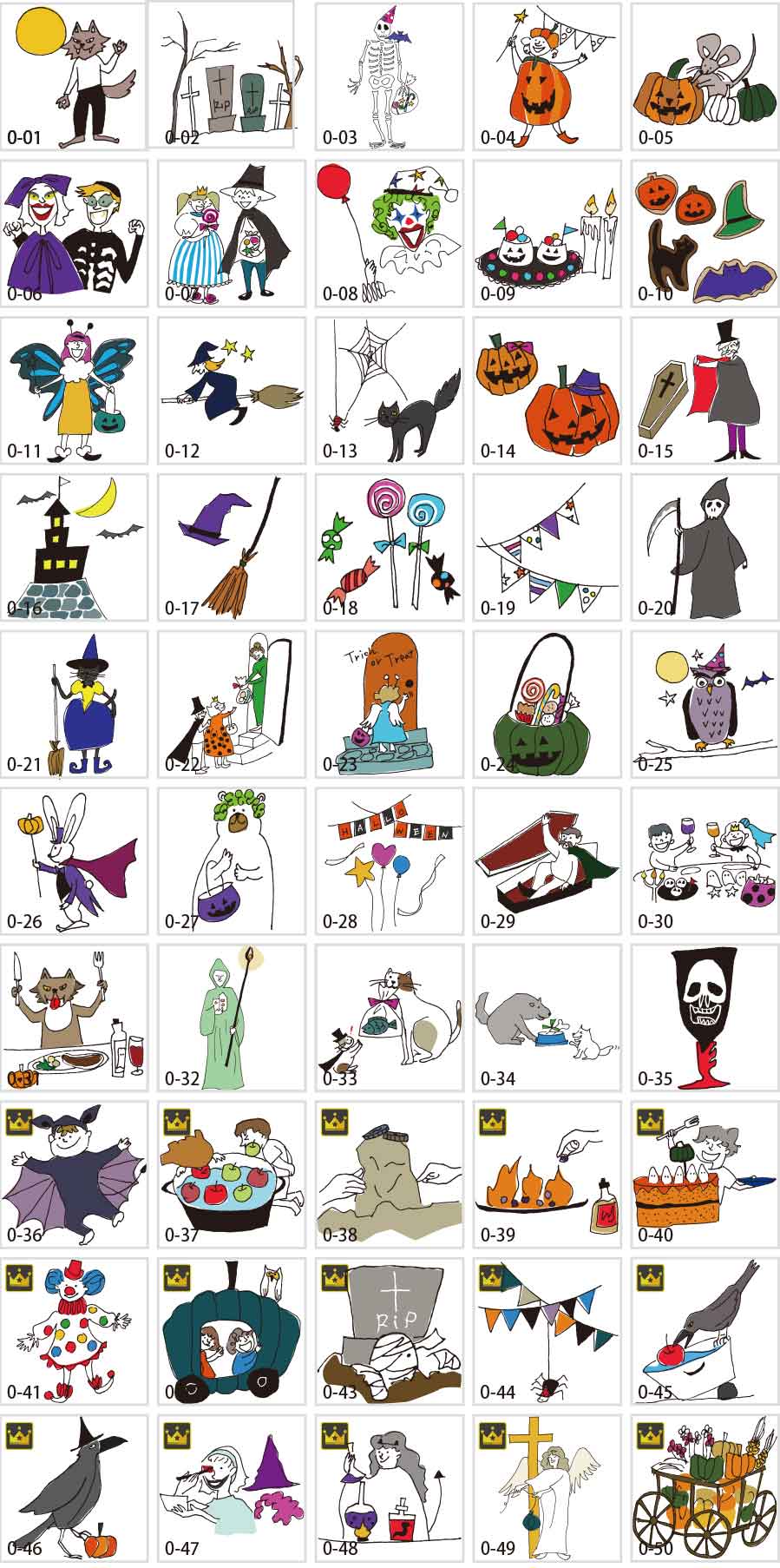 ハロウィンイラストコレクションvol.7