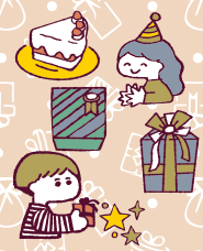 誕生日のイラスト